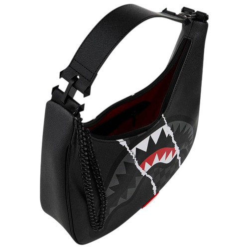 Sprayground Τσάντα ώμου Center Rip Reveal Gray Check Shoulder Bag